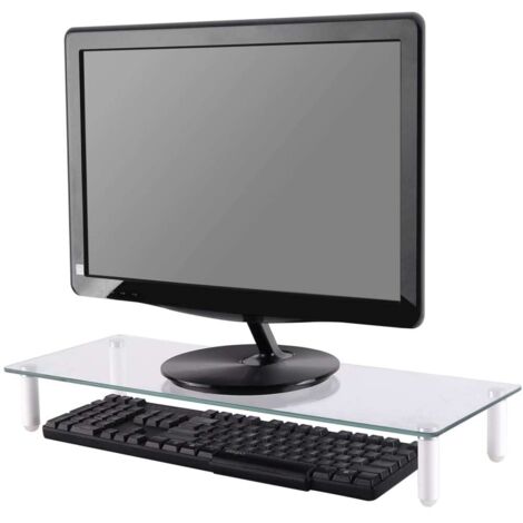 neomounts NS10 Monitorständer transparente Glas 8 cm