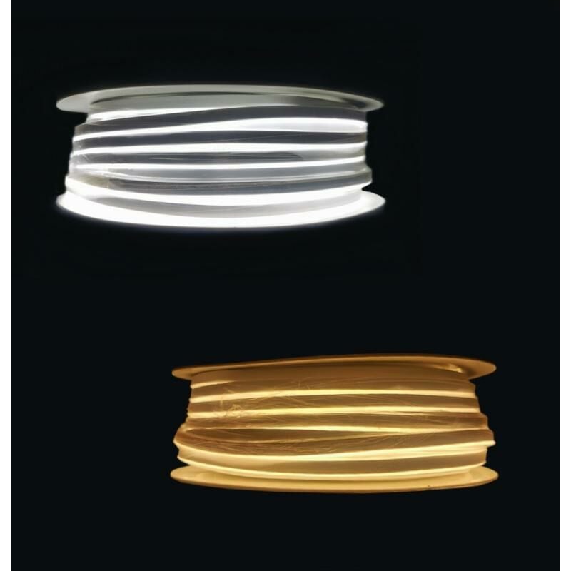 Néon Flexible led 24V 50M IP65 120LED/m - Blanc Chaud 2300K - 3500K Silamp