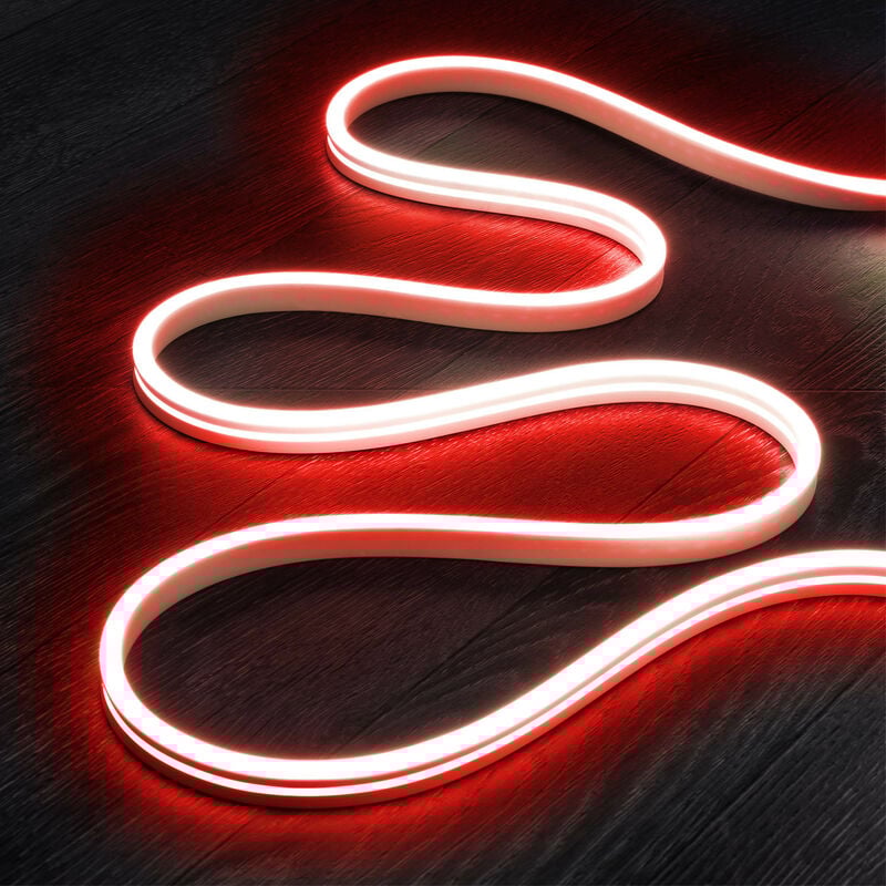 

Neón LED 24V DC 120LED/m 5m IP65 Rojo - Rojo