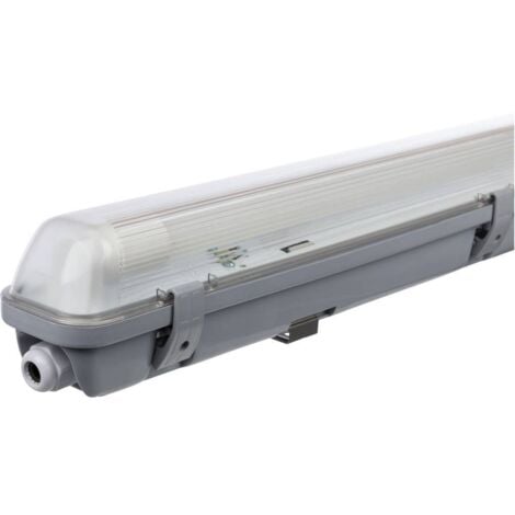 MULLER LICHT Luminaire à LED étanche Müller-Licht Aqua-Promo 1/60 grey Gen. 6 LED G13 10 W blanc neutre