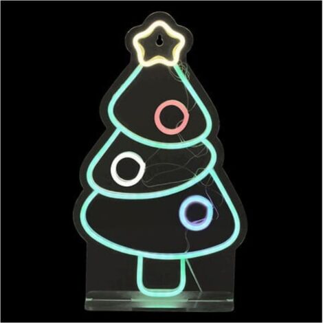 Néon LED sapin prise USB H.40cm - Feeric lights & christmas