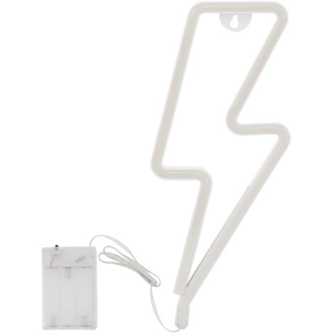 Neón LED Storm con Batería Blanco