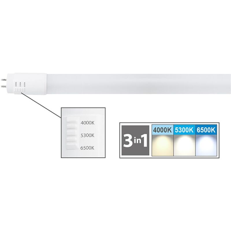 NEON LINEARE IN VETRO A LED CAMBIA TONO 24W 140W - mm 1500 x Ø 26