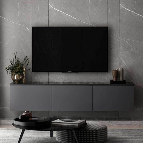 Neon Meuble TV  100 % MÉLAMINE  Anthracite