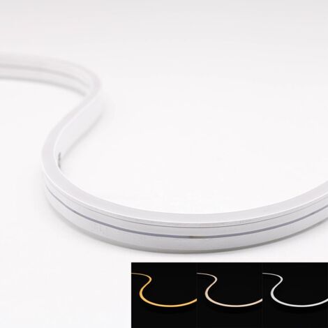 Neon Mini CCT Dual Weiß 24V CRI90 LED Streifen 5M 18W/m 120LED/m 6mm IP66 Lichtfarbe einstellbar 2700-6500K