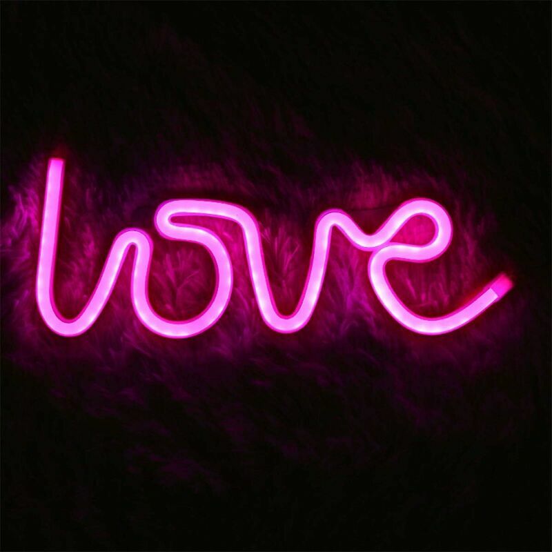 Neon Sign Dialog Box Neon Lights Pink Hello Word led Neon Effect Sign Bedroom Wall Art for Store Bar Restaurant Party Home Decoration.Love