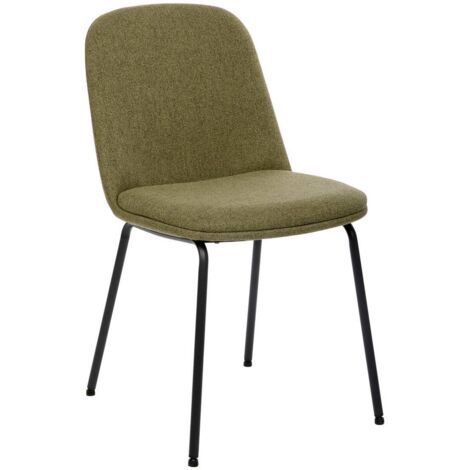 Neora Stuhl in Stoff Zederngrün L58xl46xH82 cm - Atmosphera créateur d'intérieur