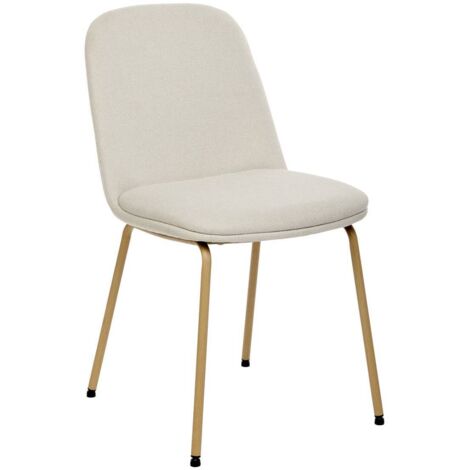 Neora Stuhl Stoff Creme L58xl46xH82 cm - Atmosphera créateur d'intérieur