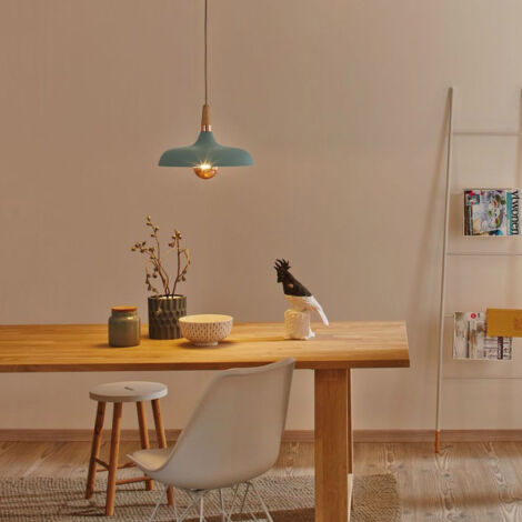 Neordic Juna Holz Pendelleuchte Softgrün