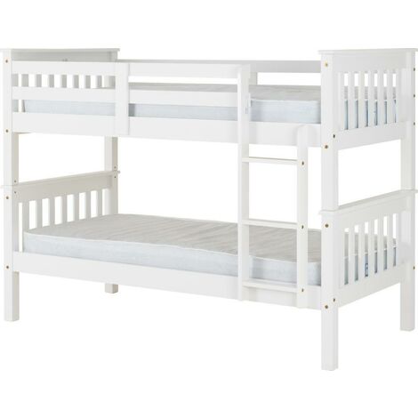 Neptune 3 Feet Bunk Bed - L104 x W204.5 x H151 cm - White
