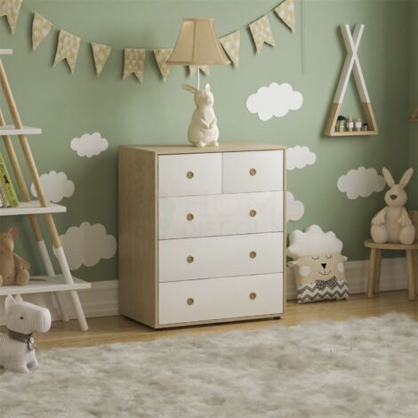 Neptune 5 Drawer Chest of Drawers Bedroom Storage Furniture