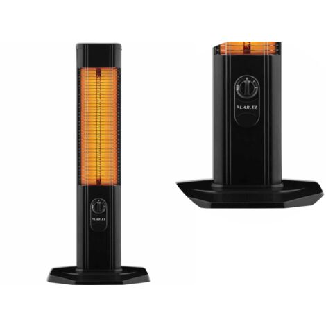 NERA STUFA STUFETTA ELETTRICA CARBONIO TORRETTA 2000W TELECOMANDO LAREL