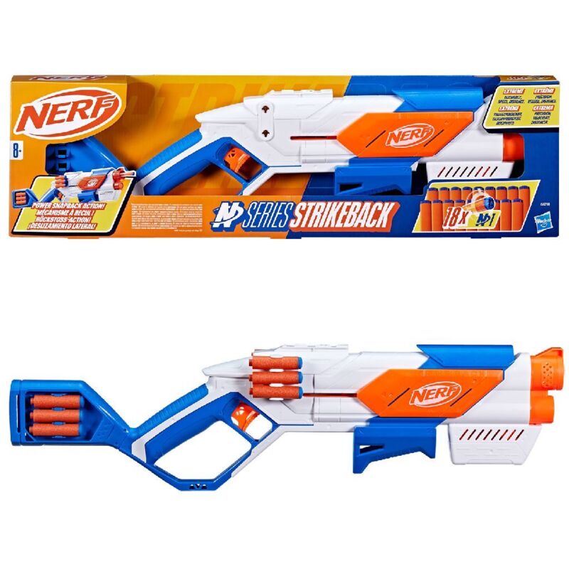 Nerf - Blaster n Series Strikeback + 18 fléchettes