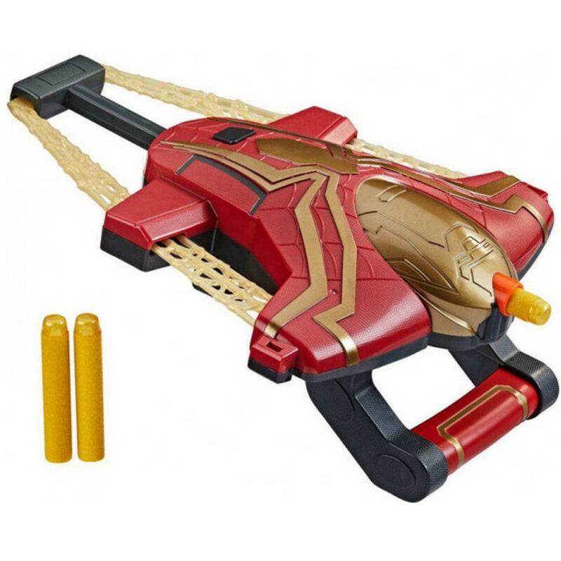 

Pistola de Dardos Spiderman Rojo Dorado - Nerf