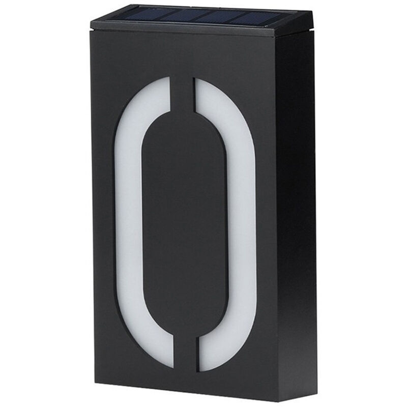 Énergie Solaire Extérieure Led, Plaque de Porte de Lumière Solaire de Numéro de Maison de Led, Lumière de Signe de Numéro, Plaque de Lumières