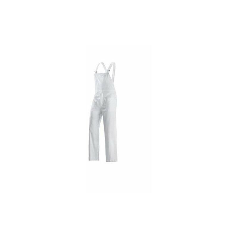 Image of Neri - pantalone da lavoro con pettorina bianco tg 50 (31073)