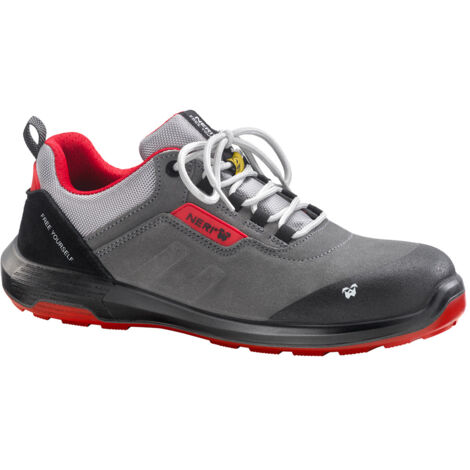Neri Street L5 S3 SRC ESD Flache Arbeitsschuhe - 42 EU - Grau / Rot