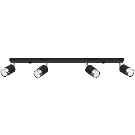 NERO 4 black/chrome ceiling lamp