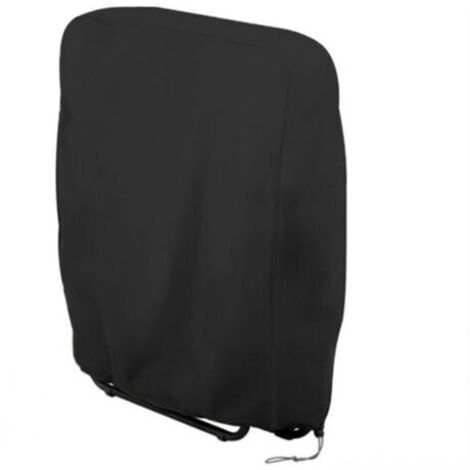 (Nero), 82x22x93 cm, 1 pezzo di copertura per sedia a sdraio pieghevole, tessuto Oxford antivento, protezione UV, copertura impermeabile, adatta per sedie da giardino pieghevoli, copertura per sedia a