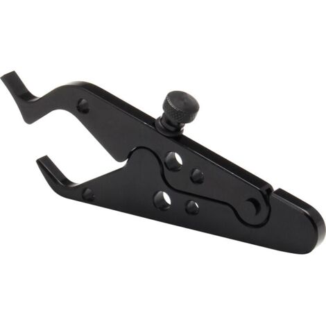 (Nero) Cruise Control per moto, morsetto per manubrio per moto, manopola dell'acceleratore in alluminio con blocco dell'acceleratore, clip di blocco universale per impugnatura da polso con assistenza 