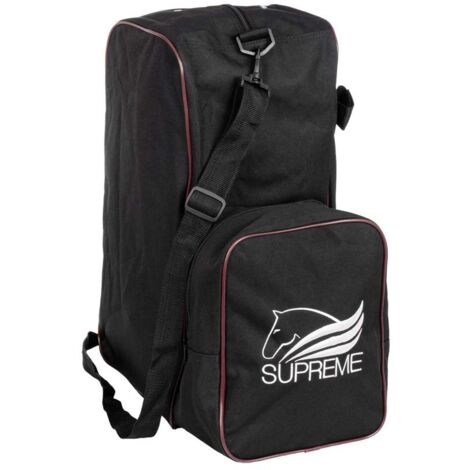 Nero e Bordeaux - Borsa porta stivali casco con logo Supreme