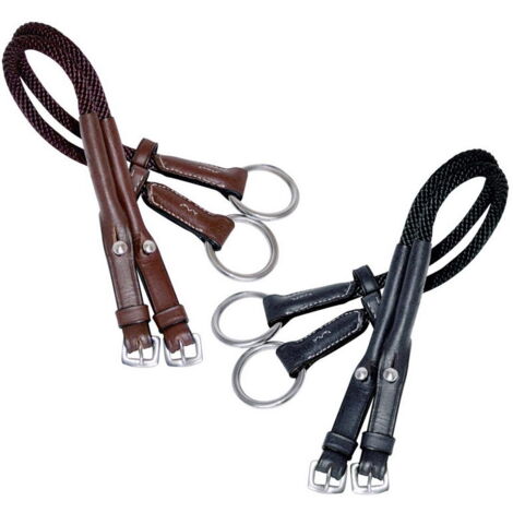 nero - Mât de levage en cuir avec corde en nylon