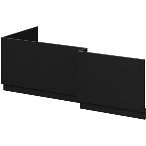 Nero Oak MFC 1700mm L Shaped Front and End Bath Panel Set