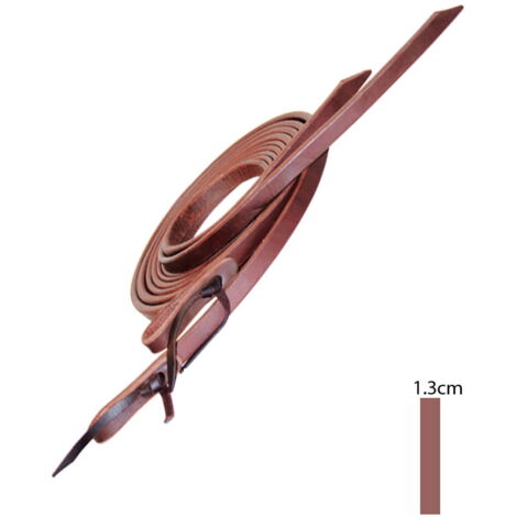 Nero - Redini western soft-touch in cuoio ingrassato 1,3 cm