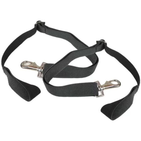 Nero - Ricambio Cinghietti Sottogamba per Coperta Cavallo