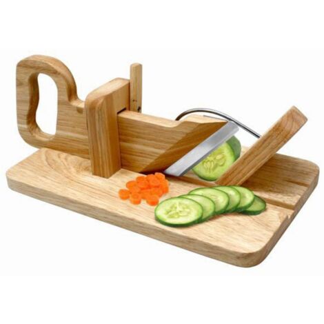 Nerthus FIH 235 Tagliare Le Salsicce, Fatte di Legno, con Arco di Sicurezza in Acciaio Inossidabile, 17.5x29.5x13 cm