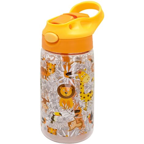 NERTHUS FIH 916 Bottiglia per bambini riutilizzabile senza BPA con beccuccio pieghevole, ergonomica, resistente, durevole, leggera
