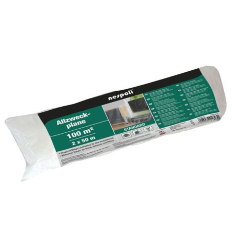 Nespoli Abdeckfolie auf Rolle 2 x 50 m Abdeckplanen & Malervlies
