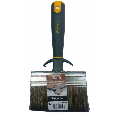 Nespoli – Brosse bi-matière 100mm pour saturateur – Application facile sur terrasses bois – Perche télescopique compatible – Outil professionnel