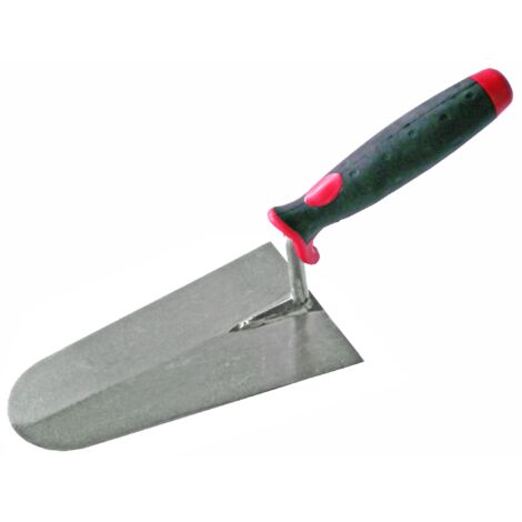 NESPOLI Cazzuola Leggera Manico Gomma Punta Larga 20 Cm