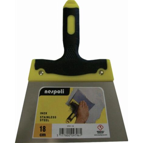 NESPOLI - Couteau à enduire inox manche bi-matière Long. 10cm