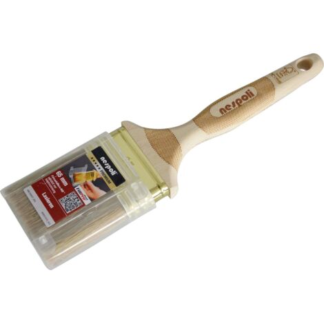 Nespoli FillPro Wood Flachpinsel Lasuren LaserTouch-Griff 8. Stärke, 65 mm Malerpinsel