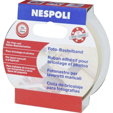 Nespoli Foto- und Bastelband 19 mm x 10 m transparent Bastelmaterial
