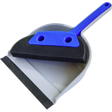 Nespoli Kehrset mit Lippe 22 cm grau blau Schaumstoff-Kehrgarnitur Wunderkehrer