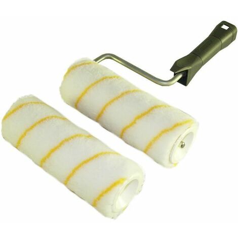 Nespoli – Lot de rouleaux antigoutte 180mm – 1 rouleau + 1 manchon de rechange – Pour bois, plâtre et matières synthétiques – Finition propre
