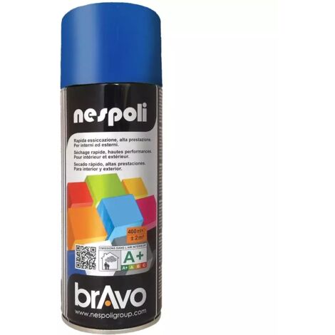 NESPOLI Peinture Aérosol BRAVO Bleu trafic - 0,4 L