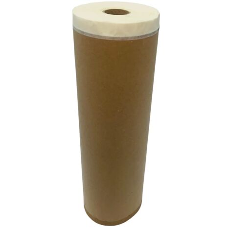 Nespoli Rotolo di carta con nastro adesivo, 30 cm x 45 m, 40 g/m², per protezione battiscopa, porte, ecc. Facile da tagliare e facile da applicare, non lascia residui di adesivo una volta rimosso