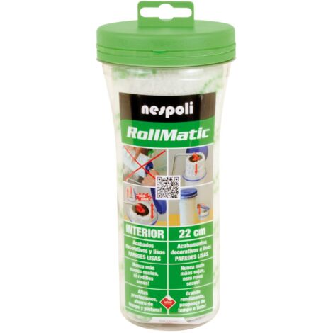 Nespoli Rullo di ricambio per vernice Rollmatic, pareti e soffitti, 22 cm