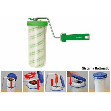 Nespoli rullo Rollmatic con box 22cm - per pitture murali su superfici ruvide