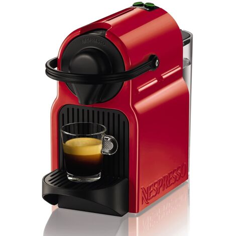 Nespresso by Krups Inissia XN1005 - Macchina da caffè, 1260W, Rosso (Ruby Red)