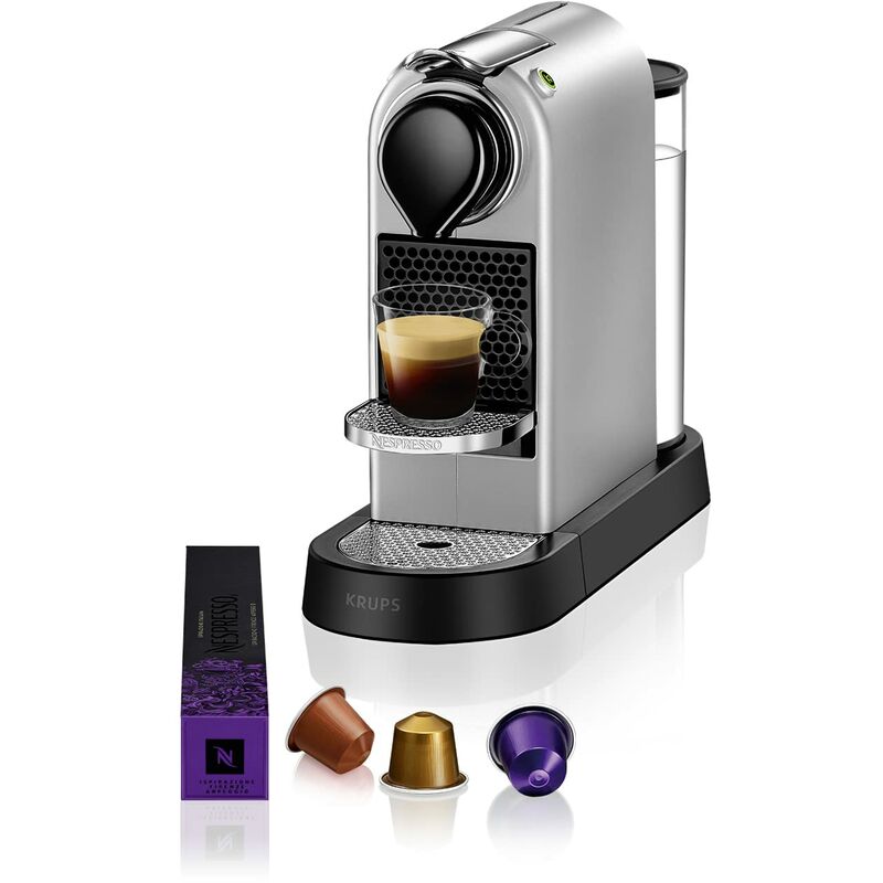 Image of Krups - Nespresso Citiz XN741B, Macchina da caffè, Sistema Capsule Nespresso, Serbatoio acqua 1L, Silver