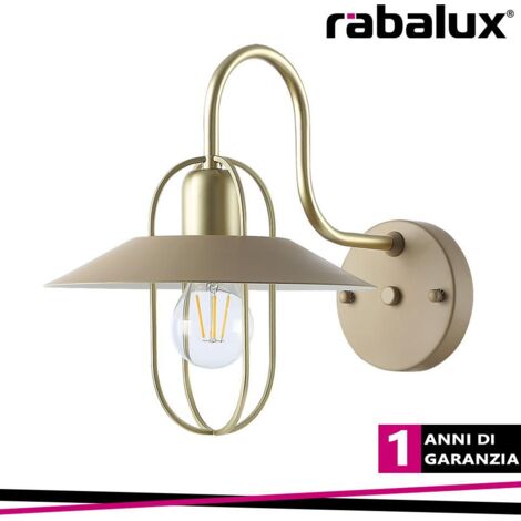 NESRIN, METAL WALL LAMP , E27 1XMAX 40W, GOLD, BEIGE