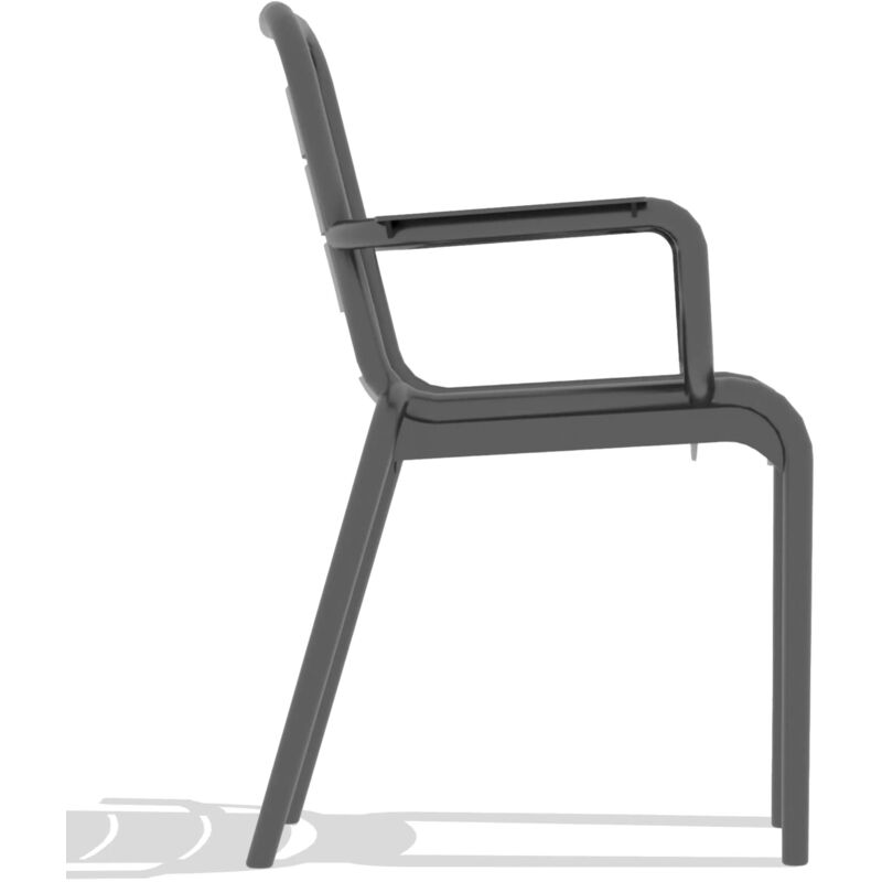 Chaise en plastique pour usage - Karen - Noir - Nest Dream