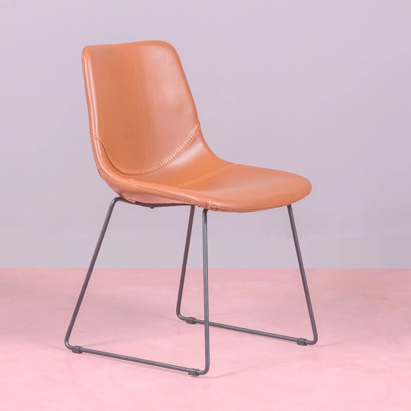 Chaise industrielle vintage - City - Orange - Nest Dream