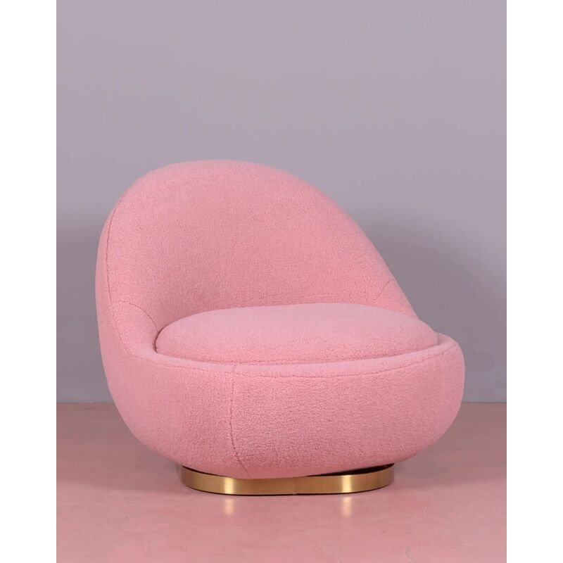 Fauteuil pivotant design - Corsica - Rose - Nest Dream