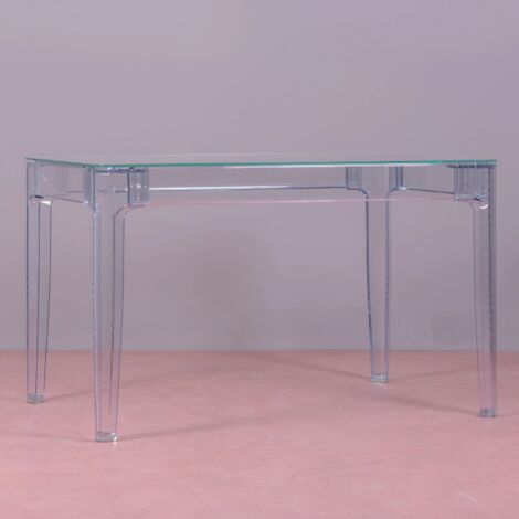 Nest Dream - Rechteckiger Glastisch - Ghost - Transparent